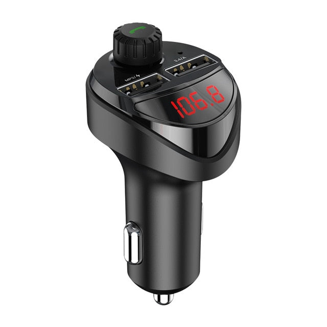 KUULAA Car Charger FM Transmitter Bluetooth Car Audio MP3 Player TF Card Car Kit 3.4A Dual USB Car Phone Charger For Xiaomi Mi KUULAA Car Charger FM Transmitter Bluetooth Car Audio MP3 Player TF Card Car Kit 3.4A Dual USB Car Phone Charger For Xiaomi Mi