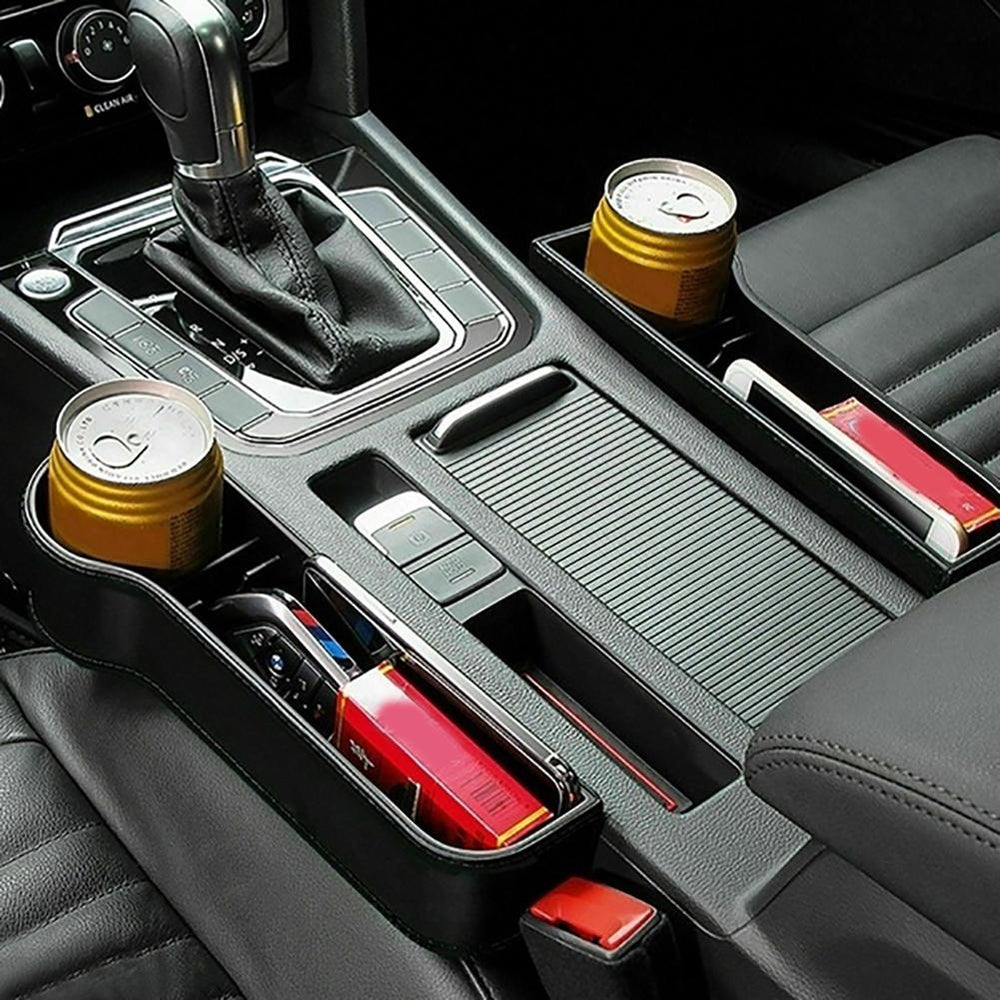 The New 1Pair Universal Auto Car Seat Crevice Plastic Storage Box Cup Phone Holder Organizer Reserved design Accessories The New 1Pair Universal Auto Car Seat Crevice Plastic Storage Box Cup Phone Holder Organizer Reserved design Accessories