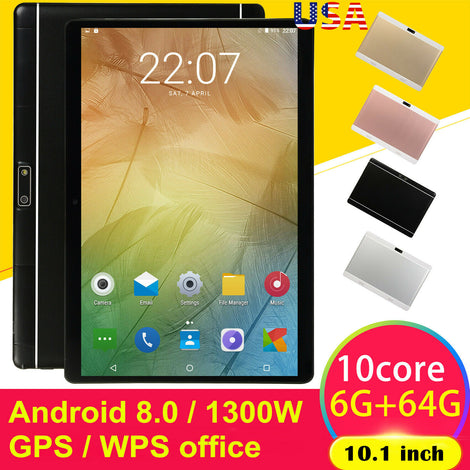 10.1 Inch HD Game Tablet Computer PC Android 8.0 Ten-Core GPS WIFI Dual Camera Tablet Pad Support Dual Sim Card