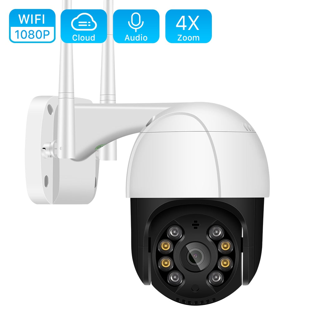 1080P PTZ Wifi IP Camera Outdoor 4X Digital Zoom AI Human Detect Wireless Camera H.265 P2P ONVIF Audio 2MP Security CCTV Camera 1080P PTZ Wifi IP Camera Outdoor 4X Digital Zoom AI Human Detect Wireless Camera H.265 P2P ONVIF Audio 2MP Security CCTV Camera