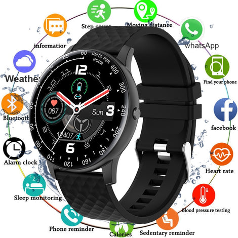 Full Touch Watch Smart Watch Men Blood Pressure IP68 Waterproof Smartwatch 2020 Fitness Tracker Watches Women For Android IOS