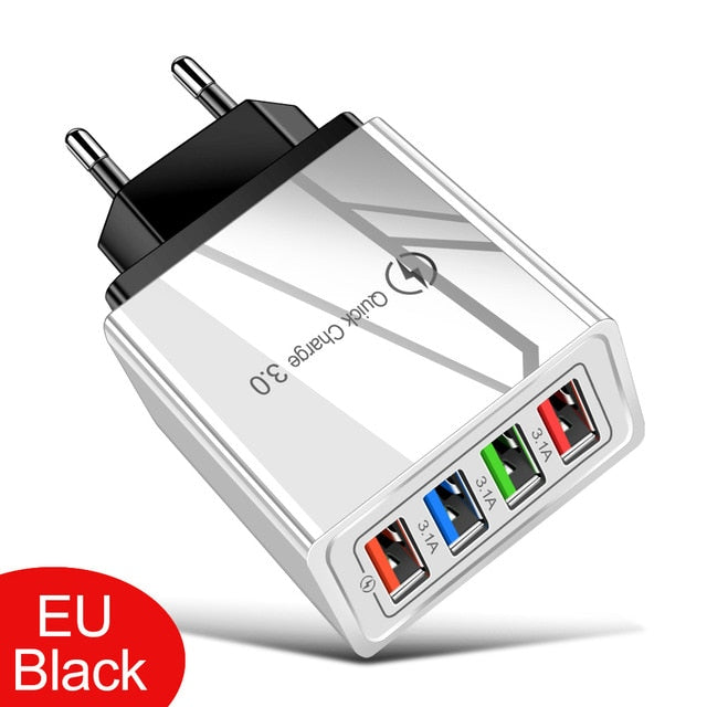 USB Charger Quick Charge 3.0 4.0 QC3.0 Fast Charging Mobile Phone Charger For iPhone X Samsung Xiaomi Huawei Tablet Wall Adapter USB Charger Quick Charge 3.0 4.0 QC3.0 Fast Charging Mobile Phone Charger For iPhone X Samsung Xiaomi Huawei Tablet Wall Adapter