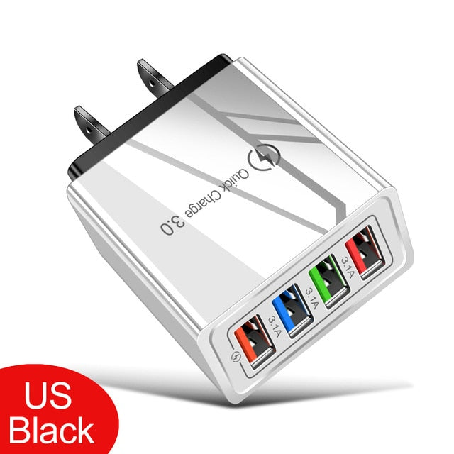 USB Charger Quick Charge 3.0 4.0 QC3.0 Fast Charging Mobile Phone Charger For iPhone X Samsung Xiaomi Huawei Tablet Wall Adapter USB Charger Quick Charge 3.0 4.0 QC3.0 Fast Charging Mobile Phone Charger For iPhone X Samsung Xiaomi Huawei Tablet Wall Adapter