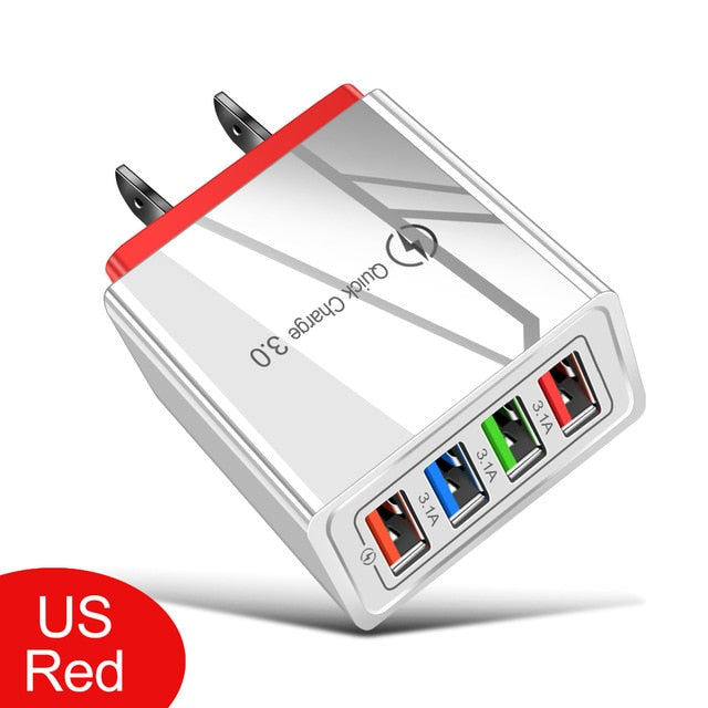 USB Charger Quick Charge 3.0 4.0 QC3.0 Fast Charging Mobile Phone Charger For iPhone X Samsung Xiaomi Huawei Tablet Wall Adapter USB Charger Quick Charge 3.0 4.0 QC3.0 Fast Charging Mobile Phone Charger For iPhone X Samsung Xiaomi Huawei Tablet Wall Adapter