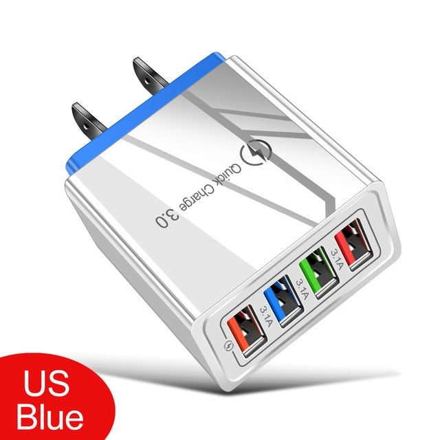 USB Charger Quick Charge 3.0 4.0 QC3.0 Fast Charging Mobile Phone Charger For iPhone X Samsung Xiaomi Huawei Tablet Wall Adapter USB Charger Quick Charge 3.0 4.0 QC3.0 Fast Charging Mobile Phone Charger For iPhone X Samsung Xiaomi Huawei Tablet Wall Adapter