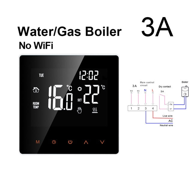 AVATTO Tuya WiFi Smart Thermostat, Electric floor Heating Water/Gas Boiler Temperature Remote Controller for Google Home, Alexa AVATTO Tuya WiFi Smart Thermostat, Electric floor Heating Water/Gas Boiler Temperature Remote Controller for Google Home, Alexa