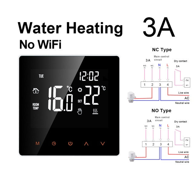 AVATTO Tuya WiFi Smart Thermostat, Electric floor Heating Water/Gas Boiler Temperature Remote Controller for Google Home, Alexa AVATTO Tuya WiFi Smart Thermostat, Electric floor Heating Water/Gas Boiler Temperature Remote Controller for Google Home, Alexa