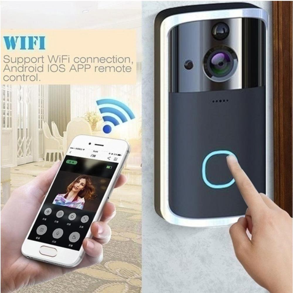 M7 Smart Video Doorbell Visual Doorbell WiFi Door Bell Intercom Motion Detection Two Way Audio Ring Camera Universal HD M7 Smart Video Doorbell Visual Doorbell WiFi Door Bell Intercom Motion Detection Two Way Audio Ring Camera Universal HD