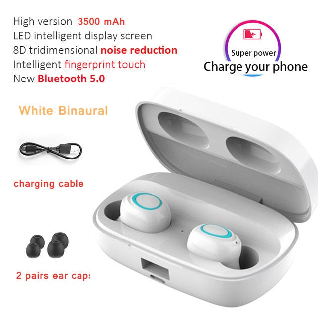 Hembeer Bluetooth Wireless Headphones with Microphone 3500mah Waterproof Earphones HIFI Stereo Noise Cancelling Headset Earbud Hembeer Bluetooth Wireless Headphones with Microphone 3500mah Waterproof Earphones HIFI Stereo Noise Cancelling Headset Earbud