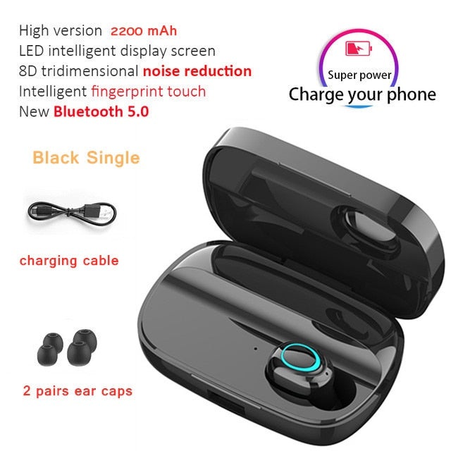 Hembeer Bluetooth Wireless Headphones with Microphone 3500mah Waterproof Earphones HIFI Stereo Noise Cancelling Headset Earbud Hembeer Bluetooth Wireless Headphones with Microphone 3500mah Waterproof Earphones HIFI Stereo Noise Cancelling Headset Earbud