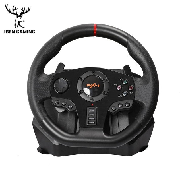Gaming Steering Wheel Pedal PXN V900 Gamepad Racing Game Steering Wheel Pedal Vibration For PC/PS3/4/Xbox-One/Xbox /Switch 90° Gaming Steering Wheel Pedal PXN V900 Gamepad Racing Game Steering Wheel Pedal Vibration For PC/PS3/4/Xbox-One/Xbox /Switch 90°
