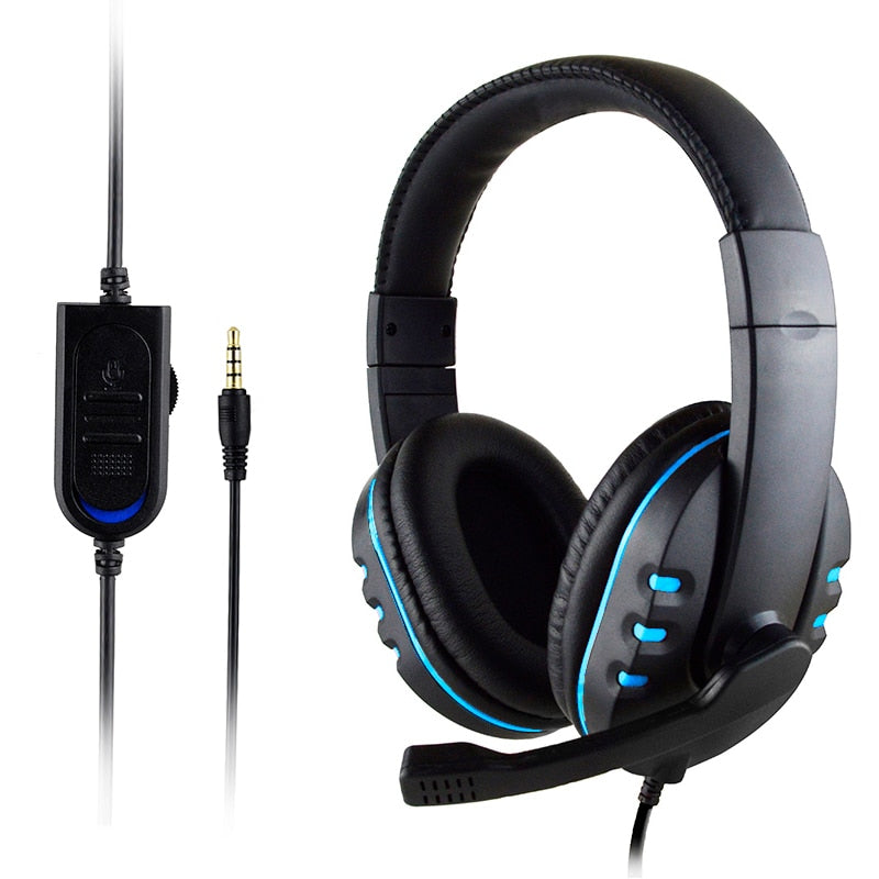 For PS4 Gaming Headset Gamer Wired Headphone with Microphone Music Casque LED Stereo Cascos for New Xbox One Switch Laptop Phone For PS4 Gaming Headset Gamer Wired Headphone with Microphone Music Casque LED Stereo Cascos for New Xbox One Switch Laptop Phone