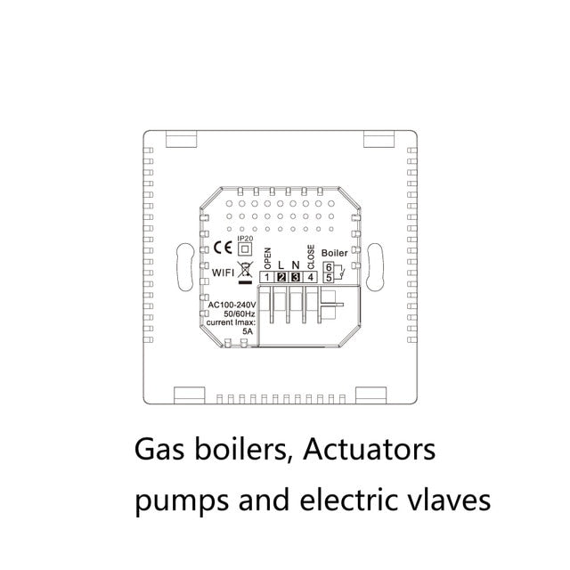 WiFi Smart Thermostat Temperature Controller for gas boiler electric underfloor heating humidity display works with Alexa WiFi Smart Thermostat Temperature Controller for gas boiler electric underfloor heating humidity display works with Alexa