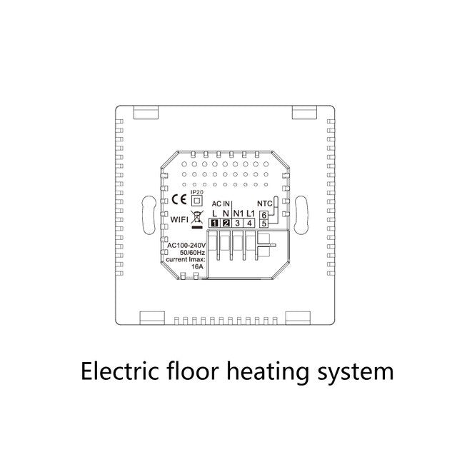 WiFi Smart Thermostat Temperature Controller for gas boiler electric underfloor heating humidity display works with Alexa WiFi Smart Thermostat Temperature Controller for gas boiler electric underfloor heating humidity display works with Alexa