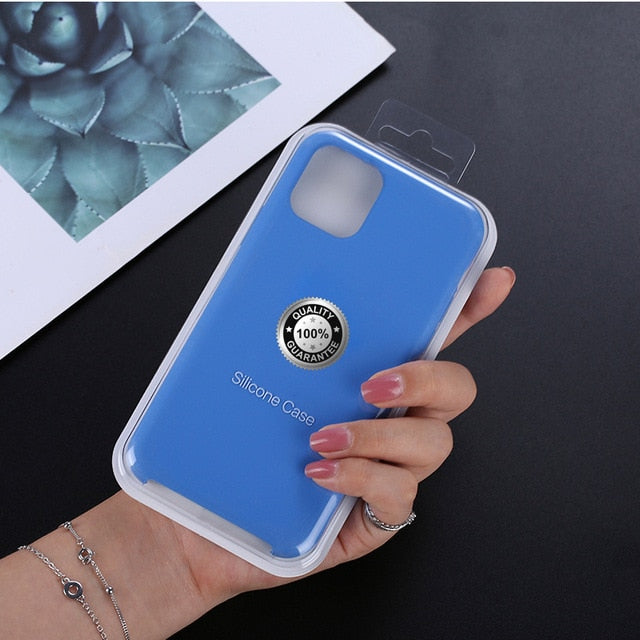 Luxury Silicone Phone Case for Apple iPhone 11 Pro MAX XS XR 7 8 6S Plus 8Plus 12 Mini 11Pro Official Logo Liqiud Brand Cover Luxury Silicone Phone Case for Apple iPhone 11 Pro MAX XS XR 7 8 6S Plus 8Plus 12 Mini 11Pro Official Logo Liqiud Brand Cover