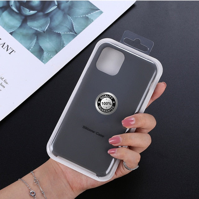 Luxury Silicone Phone Case for Apple iPhone 11 Pro MAX XS XR 7 8 6S Plus 8Plus 12 Mini 11Pro Official Logo Liqiud Brand Cover Luxury Silicone Phone Case for Apple iPhone 11 Pro MAX XS XR 7 8 6S Plus 8Plus 12 Mini 11Pro Official Logo Liqiud Brand Cover