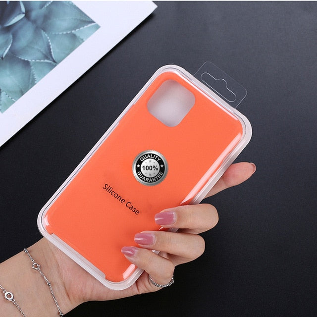 Luxury Silicone Phone Case for Apple iPhone 11 Pro MAX XS XR 7 8 6S Plus 8Plus 12 Mini 11Pro Official Logo Liqiud Brand Cover Luxury Silicone Phone Case for Apple iPhone 11 Pro MAX XS XR 7 8 6S Plus 8Plus 12 Mini 11Pro Official Logo Liqiud Brand Cover