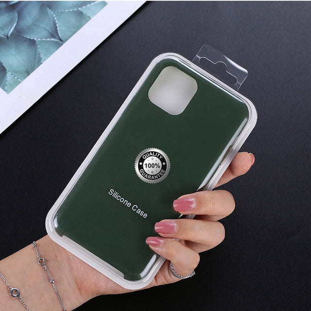 Luxury Silicone Phone Case for Apple iPhone 11 Pro MAX XS XR 7 8 6S Plus 8Plus 12 Mini 11Pro Official Logo Liqiud Brand Cover Luxury Silicone Phone Case for Apple iPhone 11 Pro MAX XS XR 7 8 6S Plus 8Plus 12 Mini 11Pro Official Logo Liqiud Brand Cover