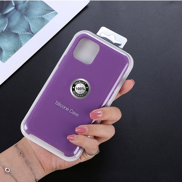 Luxury Silicone Phone Case for Apple iPhone 11 Pro MAX XS XR 7 8 6S Plus 8Plus 12 Mini 11Pro Official Logo Liqiud Brand Cover Luxury Silicone Phone Case for Apple iPhone 11 Pro MAX XS XR 7 8 6S Plus 8Plus 12 Mini 11Pro Official Logo Liqiud Brand Cover