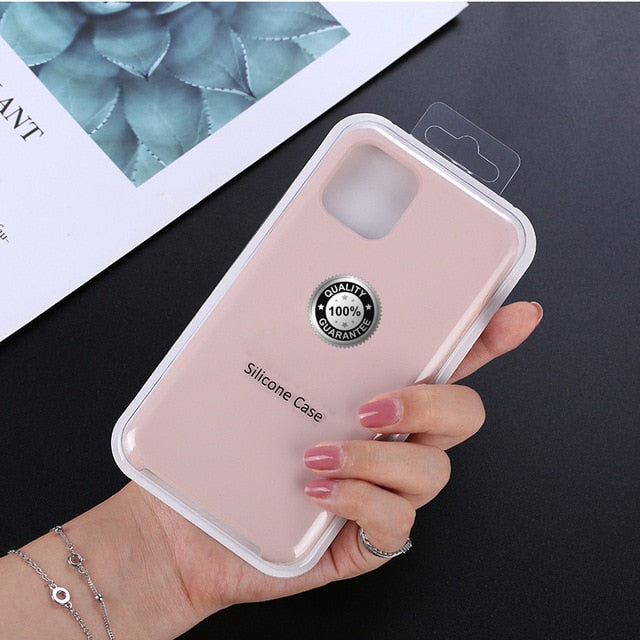 Luxury Silicone Phone Case for Apple iPhone 11 Pro MAX XS XR 7 8 6S Plus 8Plus 12 Mini 11Pro Official Logo Liqiud Brand Cover Luxury Silicone Phone Case for Apple iPhone 11 Pro MAX XS XR 7 8 6S Plus 8Plus 12 Mini 11Pro Official Logo Liqiud Brand Cover