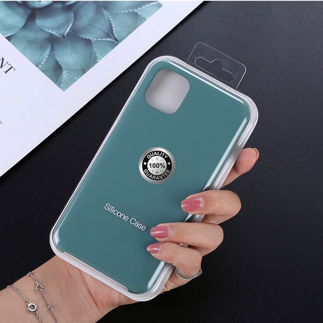 Luxury Silicone Phone Case for Apple iPhone 11 Pro MAX XS XR 7 8 6S Plus 8Plus 12 Mini 11Pro Official Logo Liqiud Brand Cover Luxury Silicone Phone Case for Apple iPhone 11 Pro MAX XS XR 7 8 6S Plus 8Plus 12 Mini 11Pro Official Logo Liqiud Brand Cover