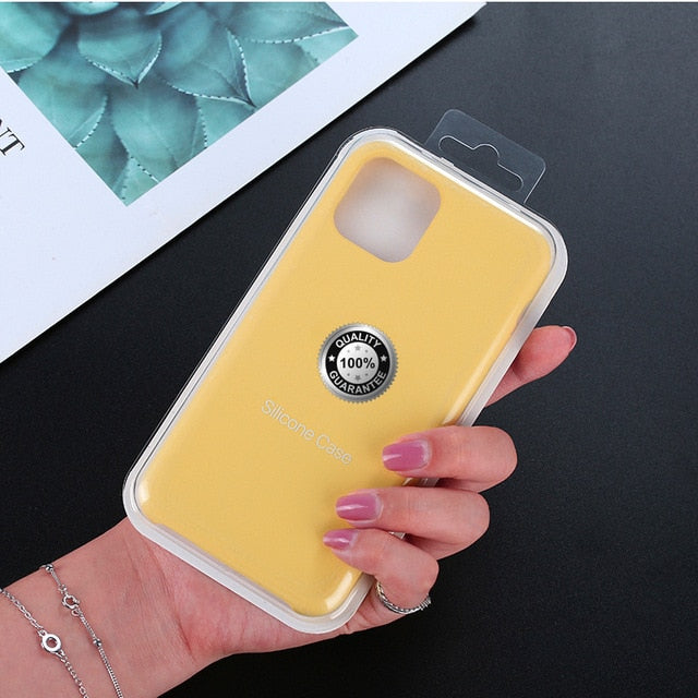 Luxury Silicone Phone Case for Apple iPhone 11 Pro MAX XS XR 7 8 6S Plus 8Plus 12 Mini 11Pro Official Logo Liqiud Brand Cover Luxury Silicone Phone Case for Apple iPhone 11 Pro MAX XS XR 7 8 6S Plus 8Plus 12 Mini 11Pro Official Logo Liqiud Brand Cover