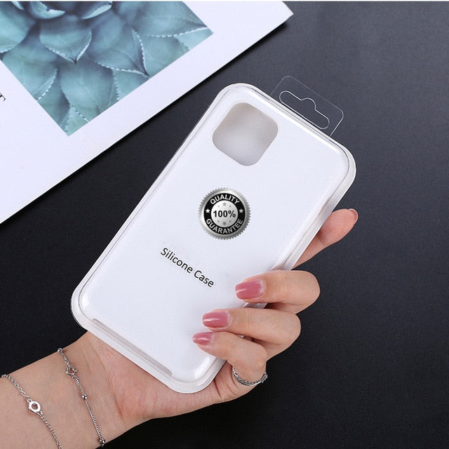 Luxury Silicone Phone Case for Apple iPhone 11 Pro MAX XS XR 7 8 6S Plus 8Plus 12 Mini 11Pro Official Logo Liqiud Brand Cover Luxury Silicone Phone Case for Apple iPhone 11 Pro MAX XS XR 7 8 6S Plus 8Plus 12 Mini 11Pro Official Logo Liqiud Brand Cover