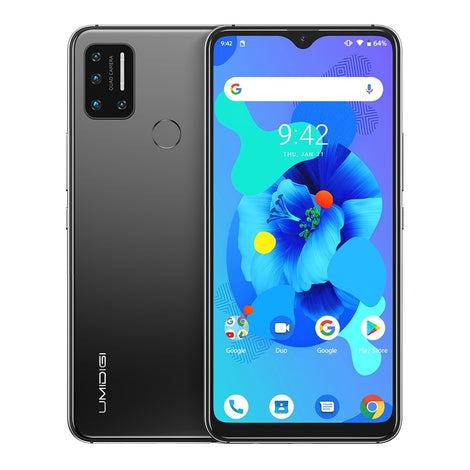 UMIDIGI A7 6.49" IPS Screen 4GB+64GB Smartphone Helio P20 Octa core Android 10 Face Unlock Dual 4G Mobile Phone 4150mAh 5 AI Cam