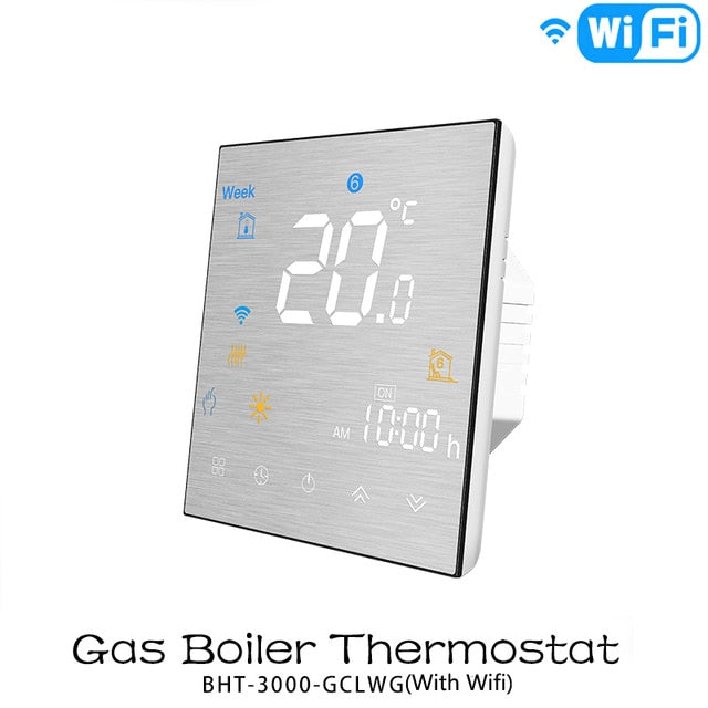 WiFi Smart Thermostat Temperature Controller for Water/Electric floor Heating Water/Gas Boiler Works with Alexa Google Home WiFi Smart Thermostat Temperature Controller for Water/Electric floor Heating Water/Gas Boiler Works with Alexa Google Home
