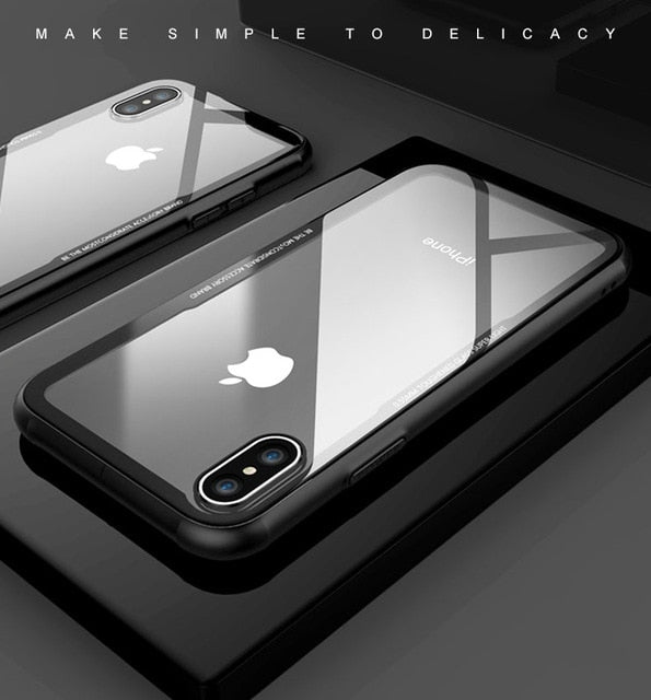 Tempered Glass Case For iPhone 12 12Pro 11 Pro X XR XS Max SE2 High Quality Clear Soft Silicone Glass Cover For iPhone 7 8 Plus Tempered Glass Case For iPhone 12 12Pro 11 Pro X XR XS Max SE2 High Quality Clear Soft Silicone Glass Cover For iPhone 7 8 Plus
