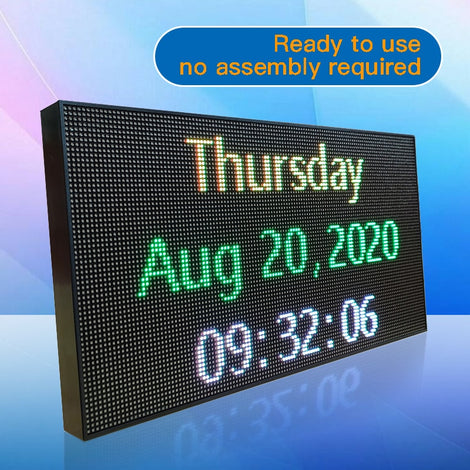 Portable Small LED Billboard LED Sign word display digital signage indicator Rolling subtitle Multi show Phone WiFi change word