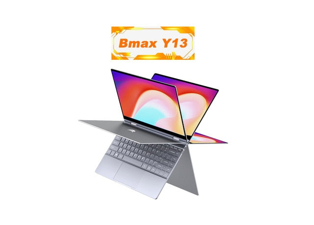 Bmax Y13 Laptop 360° Rotating 13.3 inch Windows 10 8GB RAM 256GB SSD 1920*1080 IPS touch screen Intel Celeron N4120 notebook Bmax Y13 Laptop 360° Rotating 13.3 inch Windows 10 8GB RAM 256GB SSD 1920*1080 IPS touch screen Intel Celeron N4120 notebook