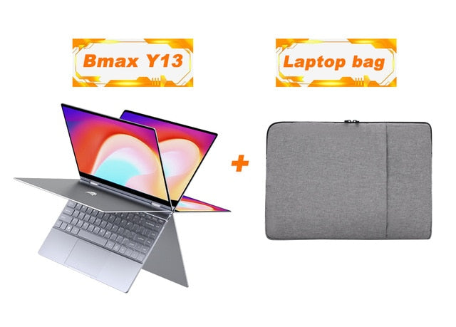 Bmax Y13 Laptop 360° Rotating 13.3 inch Windows 10 8GB RAM 256GB SSD 1920*1080 IPS touch screen Intel Celeron N4120 notebook Bmax Y13 Laptop 360° Rotating 13.3 inch Windows 10 8GB RAM 256GB SSD 1920*1080 IPS touch screen Intel Celeron N4120 notebook