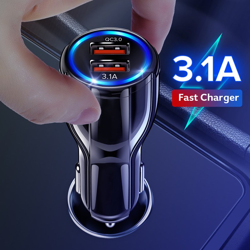 USB Car Charger 3.1A Fast Charging Mobile Phone Accessories For Samsung Huawei Xiaomi Redmi Note 8/9 Pro USB-Car-Charger Adapter USB Car Charger 3.1A Fast Charging Mobile Phone Accessories For Samsung Huawei Xiaomi Redmi Note 8/9 Pro USB-Car-Charger Adapter