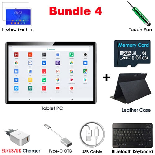 Super Fast 10 Inch Tablet Octa Core 6GB RAM 64GB ROM 1280x800 HD Screen Dual 2.5D Glass 4G FDD LTE Android 9.0 WiFi Bluetooth Super Fast 10 Inch Tablet Octa Core 6GB RAM 64GB ROM 1280x800 HD Screen Dual 2.5D Glass 4G FDD LTE Android 9.0 WiFi Bluetooth