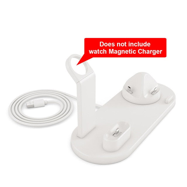 FDGAO 4 in 1 Wireless Charging Stand For Apple Watch 6 5 4 3 2 iPhone 11 X XS XR 8 Airpods Pro 10W Qi Fast Charger Dock Station FDGAO 4 in 1 Wireless Charging Stand For Apple Watch 6 5 4 3 2 iPhone 11 X XS XR 8 Airpods Pro 10W Qi Fast Charger Dock Station