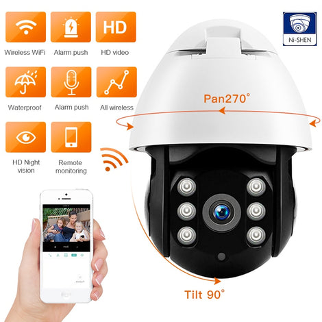 Outdoor PTZ Wireless CCTV 1080P Full HD Ip camera wifi security camera outdoor Action Detection Waterproof  Appliance Control