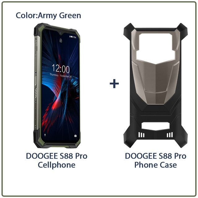 IP68/IP69K DOOGEE S88 Pro Rugged Mobile Phone 10000mAh telephones Helio P70 Octa Core 6GB RAM 128GB ROM smartphone Android 10 OS IP68/IP69K DOOGEE S88 Pro Rugged Mobile Phone 10000mAh telephones Helio P70 Octa Core 6GB RAM 128GB ROM smartphone Android 10 OS