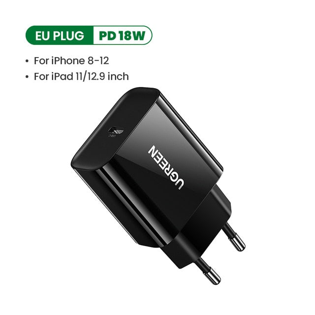 Ugreen Quick Charge 4.0 3.0 QC PD Charger 20W QC4.0 QC3.0 USB Type C Fast Charger for iPhone 12 X Xs 8 Xiaomi Phone PD Charger Ugreen Quick Charge 4.0 3.0 QC PD Charger 20W QC4.0 QC3.0 USB Type C Fast Charger for iPhone 12 X Xs 8 Xiaomi Phone PD Charger