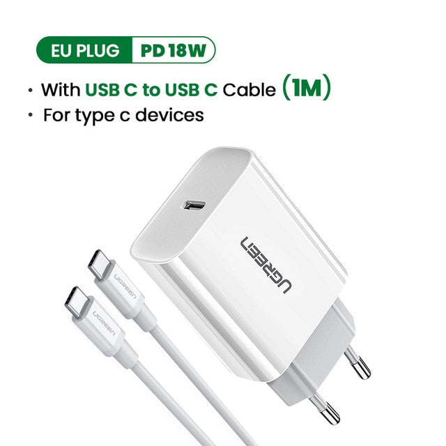 Ugreen Quick Charge 4.0 3.0 QC PD Charger 20W QC4.0 QC3.0 USB Type C Fast Charger for iPhone 12 X Xs 8 Xiaomi Phone PD Charger Ugreen Quick Charge 4.0 3.0 QC PD Charger 20W QC4.0 QC3.0 USB Type C Fast Charger for iPhone 12 X Xs 8 Xiaomi Phone PD Charger