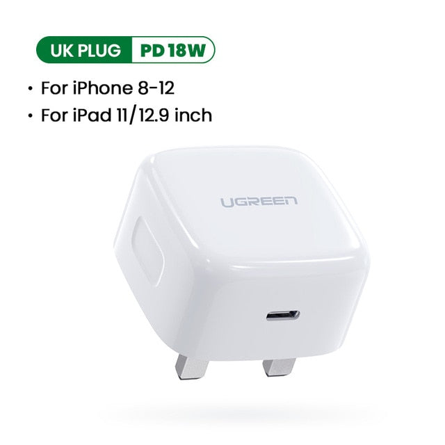 Ugreen Quick Charge 4.0 3.0 QC PD Charger 20W QC4.0 QC3.0 USB Type C Fast Charger for iPhone 12 X Xs 8 Xiaomi Phone PD Charger Ugreen Quick Charge 4.0 3.0 QC PD Charger 20W QC4.0 QC3.0 USB Type C Fast Charger for iPhone 12 X Xs 8 Xiaomi Phone PD Charger