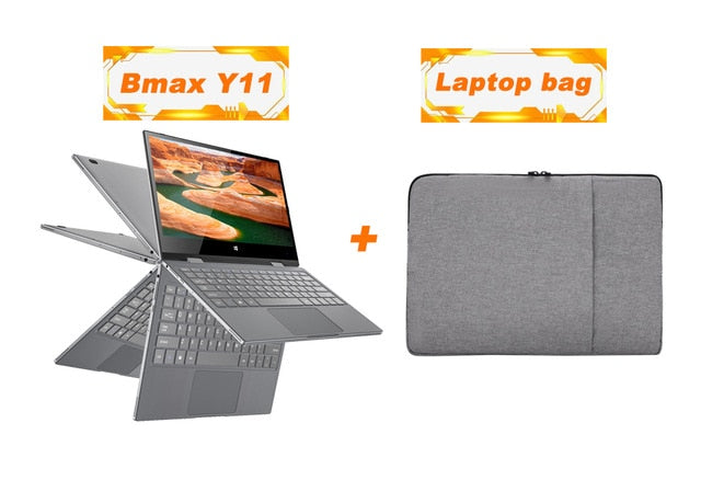 BMAX Y11 Laptop 11.6 Inch Quad Core N4120 1920*1080 IPS Screen 8GB LPDDR4 RAM 256GB SSD ROM Notebook Windows10  System BMAX Y11 Laptop 11.6 Inch Quad Core N4120 1920*1080 IPS Screen 8GB LPDDR4 RAM 256GB SSD ROM Notebook Windows10  System
