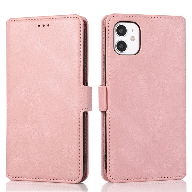 Leather Flip Wallet Case For iPhone 12 Mini 11 Pro XS MAX X XR 8 7 6s 6 Plus 5 5s SE 2020 Card Stand Slot Phone Cover Coque Etui Leather Flip Wallet Case For iPhone 12 Mini 11 Pro XS MAX X XR 8 7 6s 6 Plus 5 5s SE 2020 Card Stand Slot Phone Cover Coque Etui