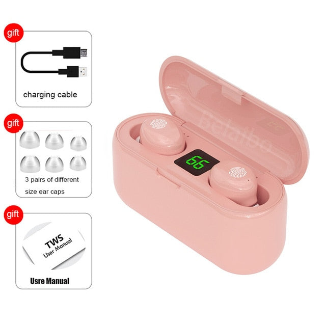 F9 TWS Bluetooth 5.0 Wireless Earphones Headphone Touch Control Earphones Stereo Sport Headset LED Display Gaming Auriculare F9 TWS Bluetooth 5.0 Wireless Earphones Headphone Touch Control Earphones Stereo Sport Headset LED Display Gaming Auriculare