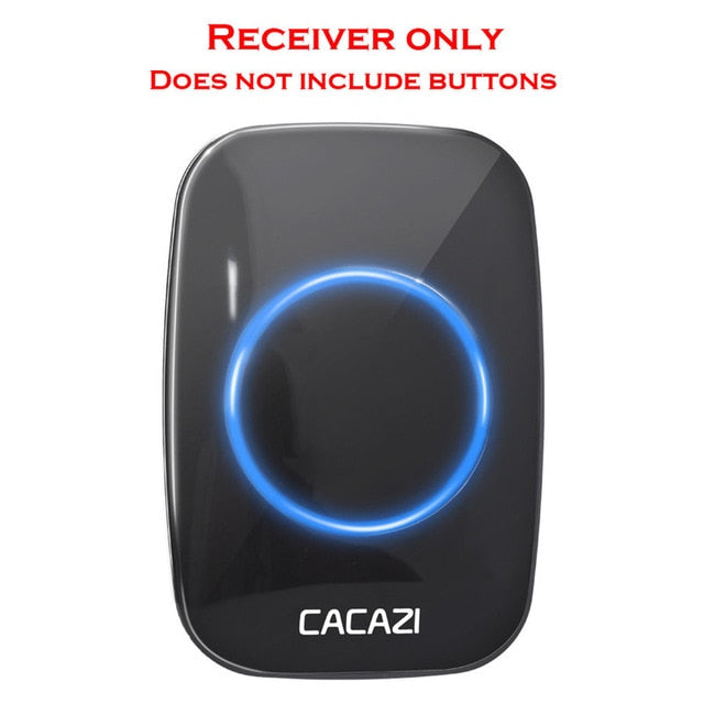 CACAZI 60 Chime 110DB 300M Wireless Doorbell Waterproof Remote EU AU UK US Plug Smart Door Bell Battery 1 Button 1 2 3 Receiver CACAZI 60 Chime 110DB 300M Wireless Doorbell Waterproof Remote EU AU UK US Plug Smart Door Bell Battery 1 Button 1 2 3 Receiver