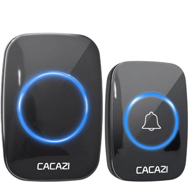 CACAZI 60 Chime 110DB 300M Wireless Doorbell Waterproof Remote EU AU UK US Plug Smart Door Bell Battery 1 Button 1 2 3 Receiver CACAZI 60 Chime 110DB 300M Wireless Doorbell Waterproof Remote EU AU UK US Plug Smart Door Bell Battery 1 Button 1 2 3 Receiver