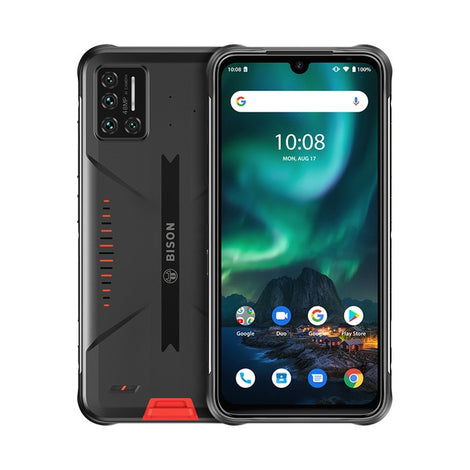 UMIDIGI BISON IP68/IP69K Waterproof Rugged Phone 48MP Matrix Quad Camera 6.3" FHD+ Display 6GB+128GB NFC Android 10 Smartphone