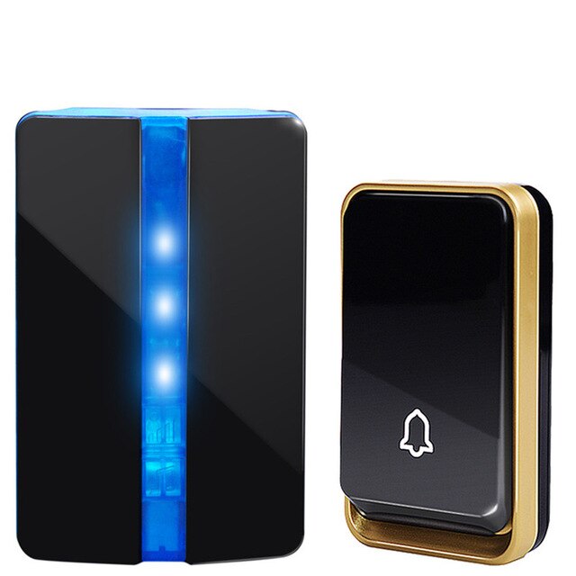 SMATRUL Self Powered Wireless Doorbell Door Bell Ring Call NO Battery US Plug Home Waterproof 150M Range 1 Button 1 2 Receiver SMATRUL Self Powered Wireless Doorbell Door Bell Ring Call NO Battery US Plug Home Waterproof 150M Range 1 Button 1 2 Receiver