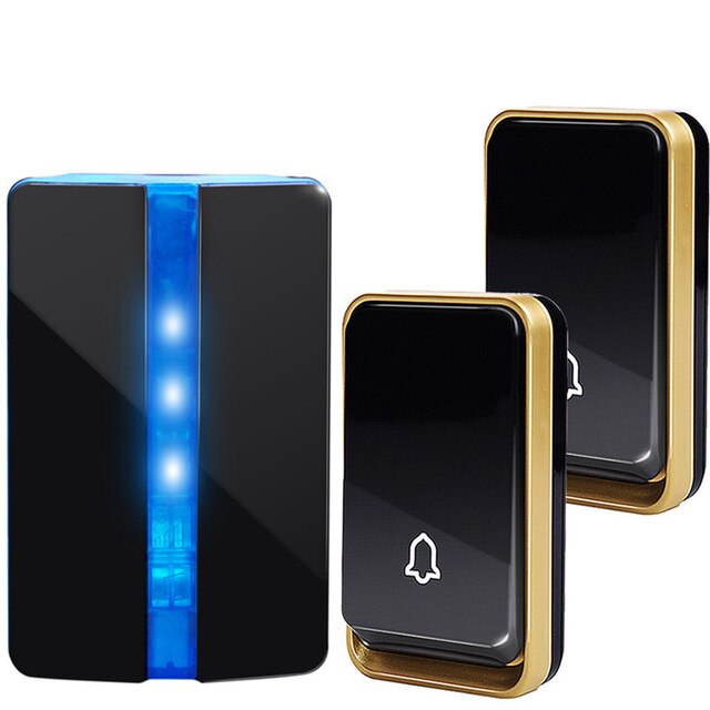 SMATRUL Self Powered Wireless Doorbell Door Bell Ring Call NO Battery US Plug Home Waterproof 150M Range 1 Button 1 2 Receiver SMATRUL Self Powered Wireless Doorbell Door Bell Ring Call NO Battery US Plug Home Waterproof 150M Range 1 Button 1 2 Receiver