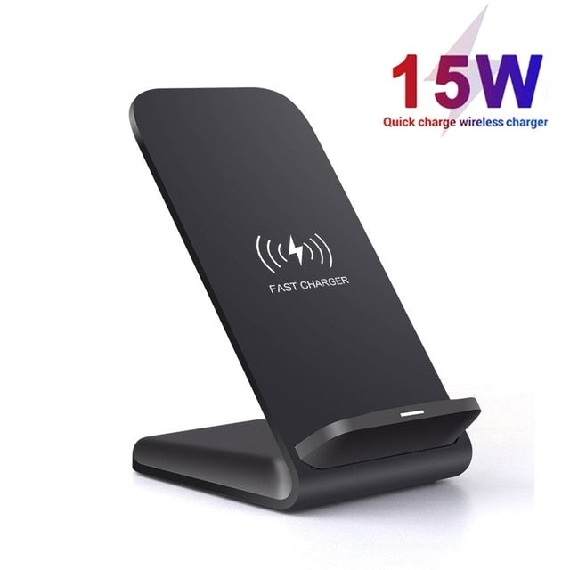 15W Qi Wireless Charger Stand For iPhone 12 Mini 11 Pro XS MAX XR X 8 Samsung S20 S10 Fast Charging Dock Station Phone Charger 15W Qi Wireless Charger Stand For iPhone 12 Mini 11 Pro XS MAX XR X 8 Samsung S20 S10 Fast Charging Dock Station Phone Charger